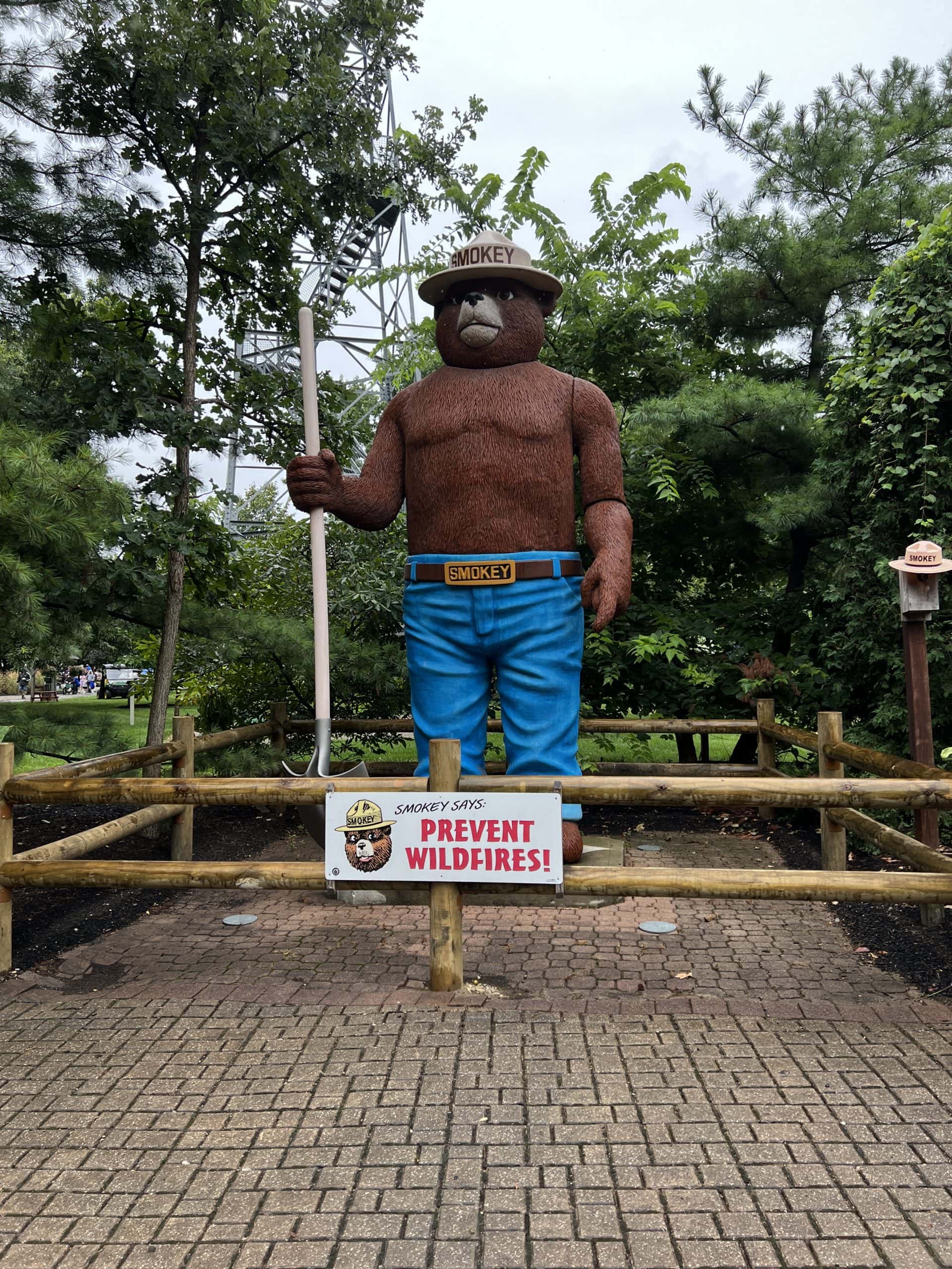 Smokey The bear at the Ohio State Fair.