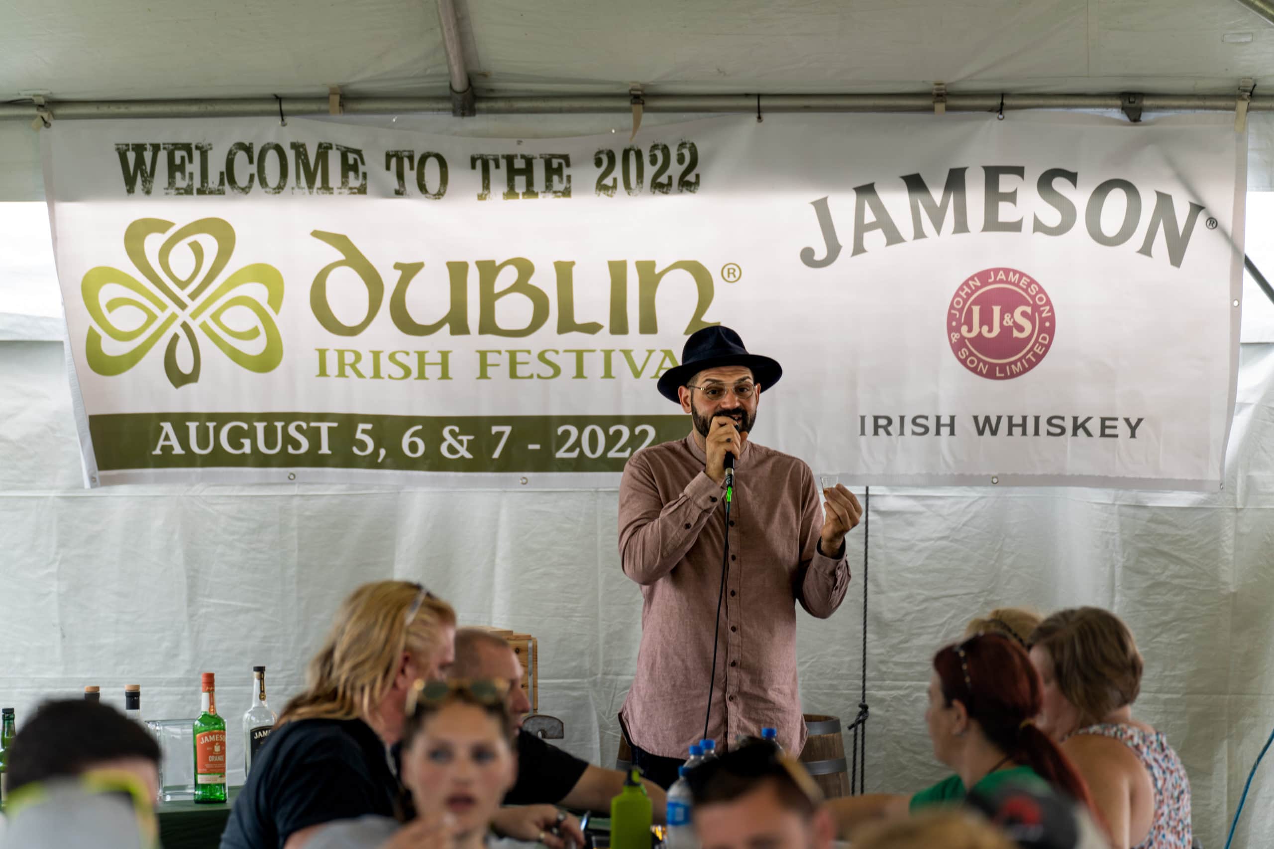Whiskey Tasting tent at the Dublin Irish Festival.