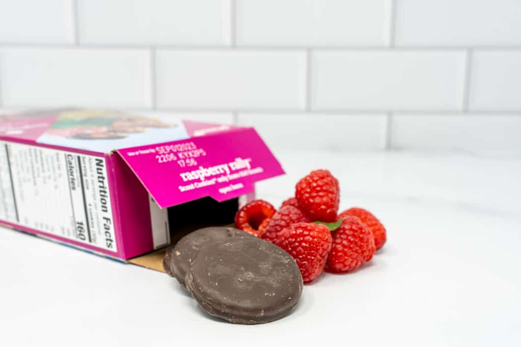The new Girl Scout cookie, raspberry rally.