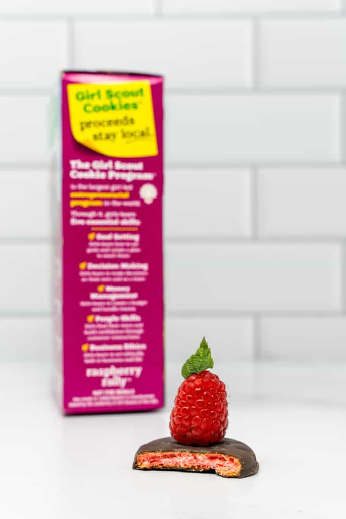 The new Girl Scout cookie, raspberry rally.