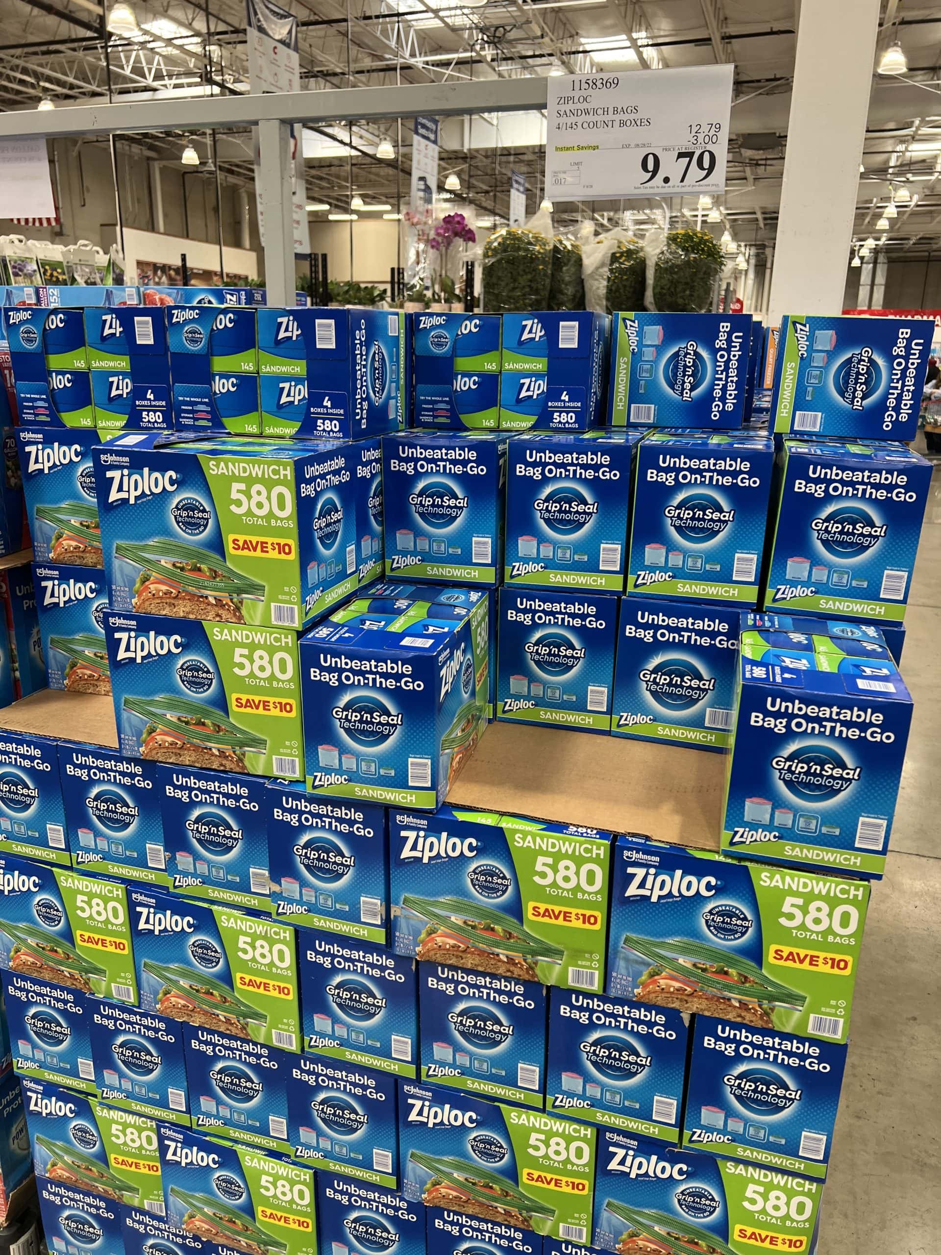 Ziploc baggies at costco polaris in columbus ohio.