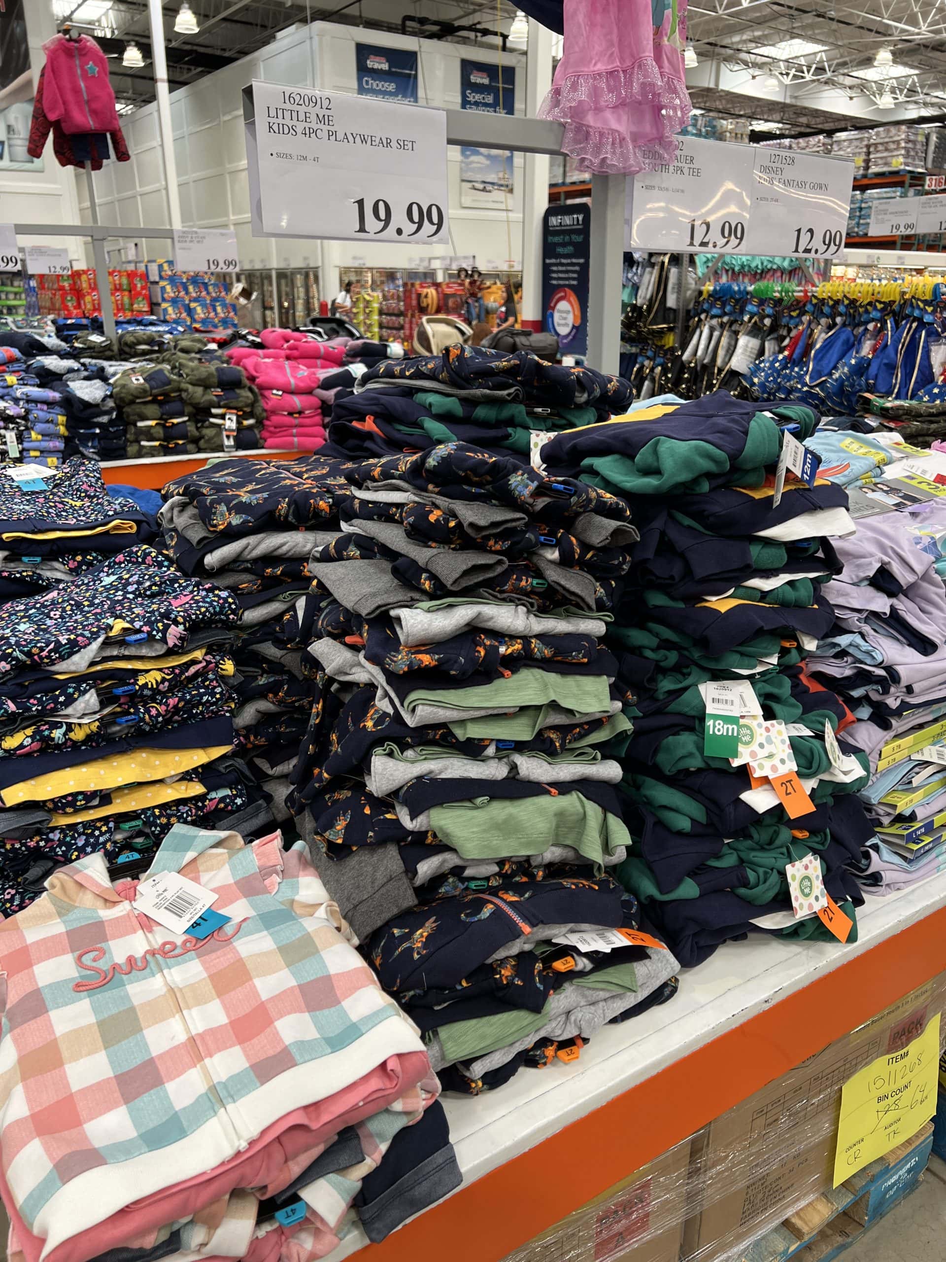 Kid's clothing at Costco Polaris in Columbus, Ohio. 