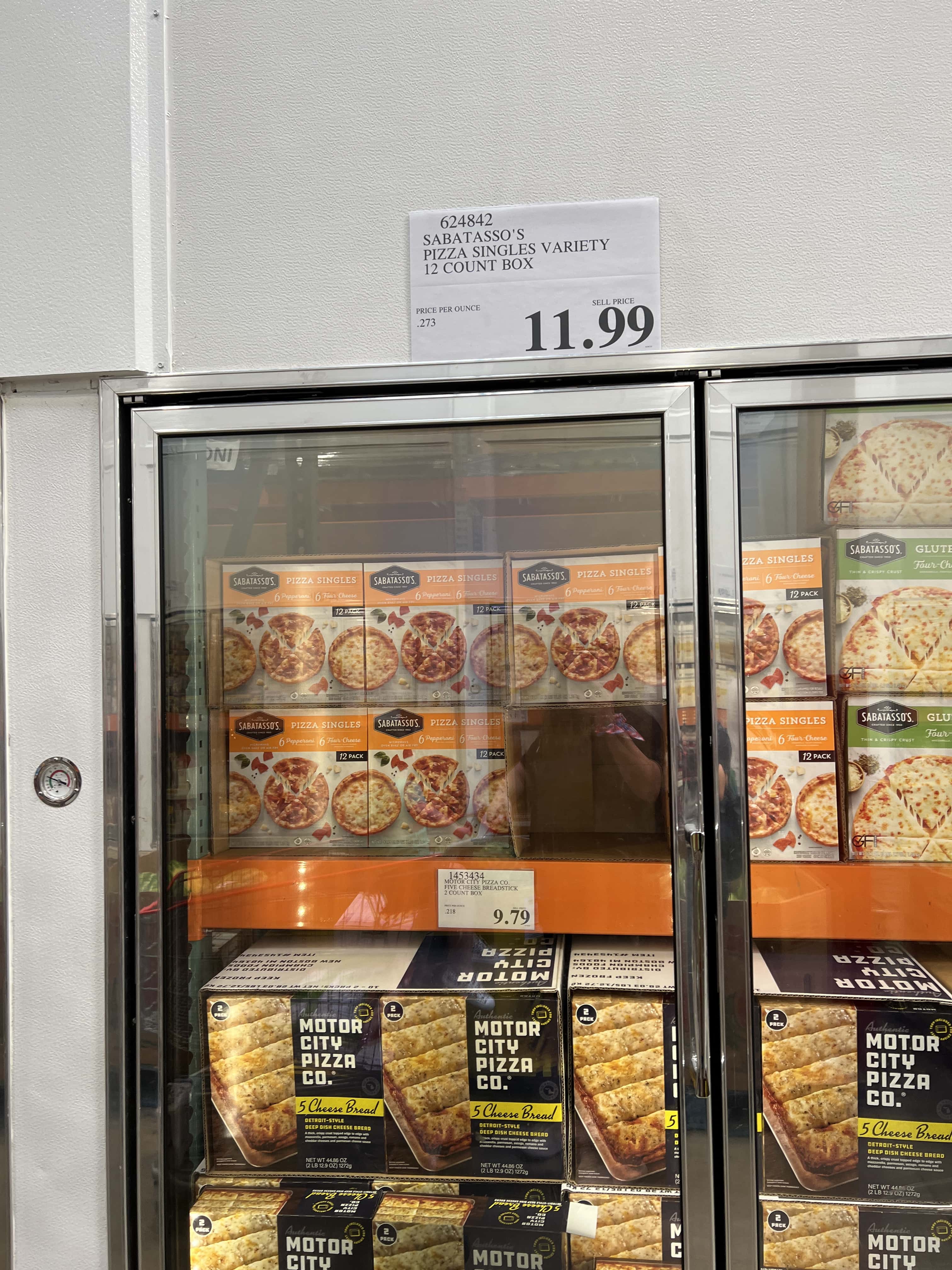 Mini Frozen pizzas found at Costco Polaris in Columbus Ohio.