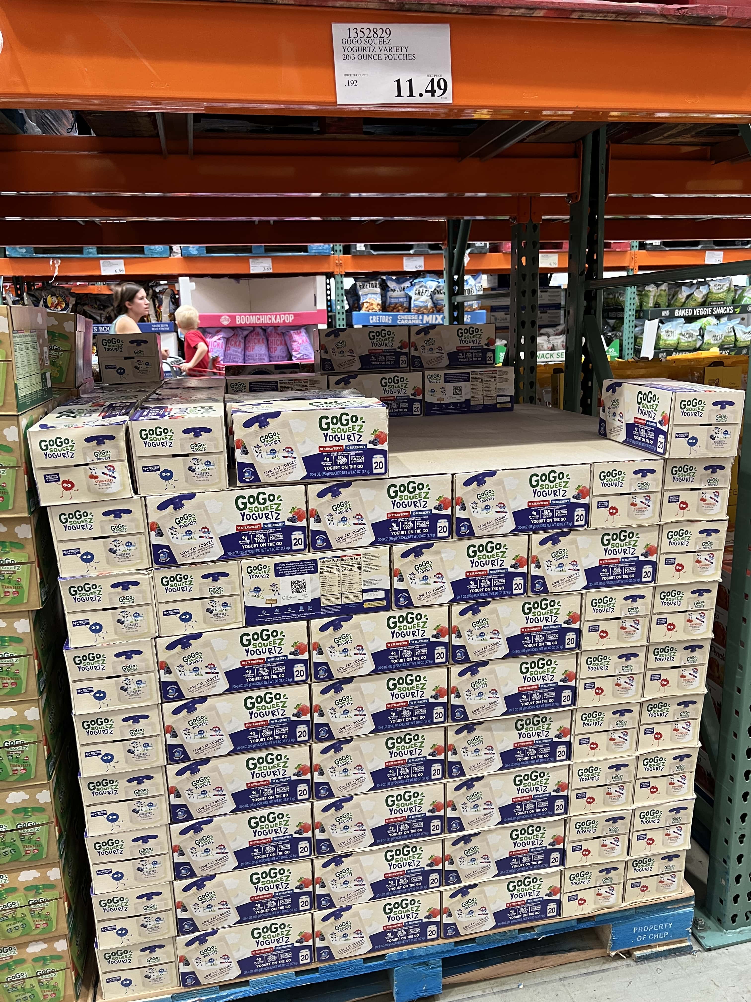 GoGo Squeez Yogurt found at Costco Polaris in Columbus Ohio.