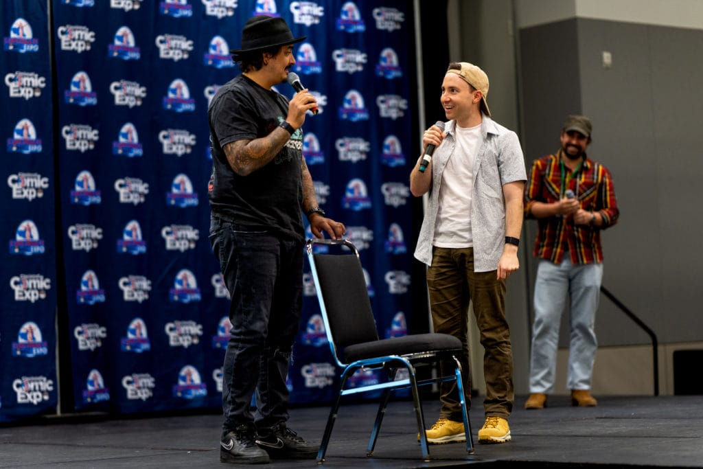 Comedy skit during the Cincinnati Comic Expo.