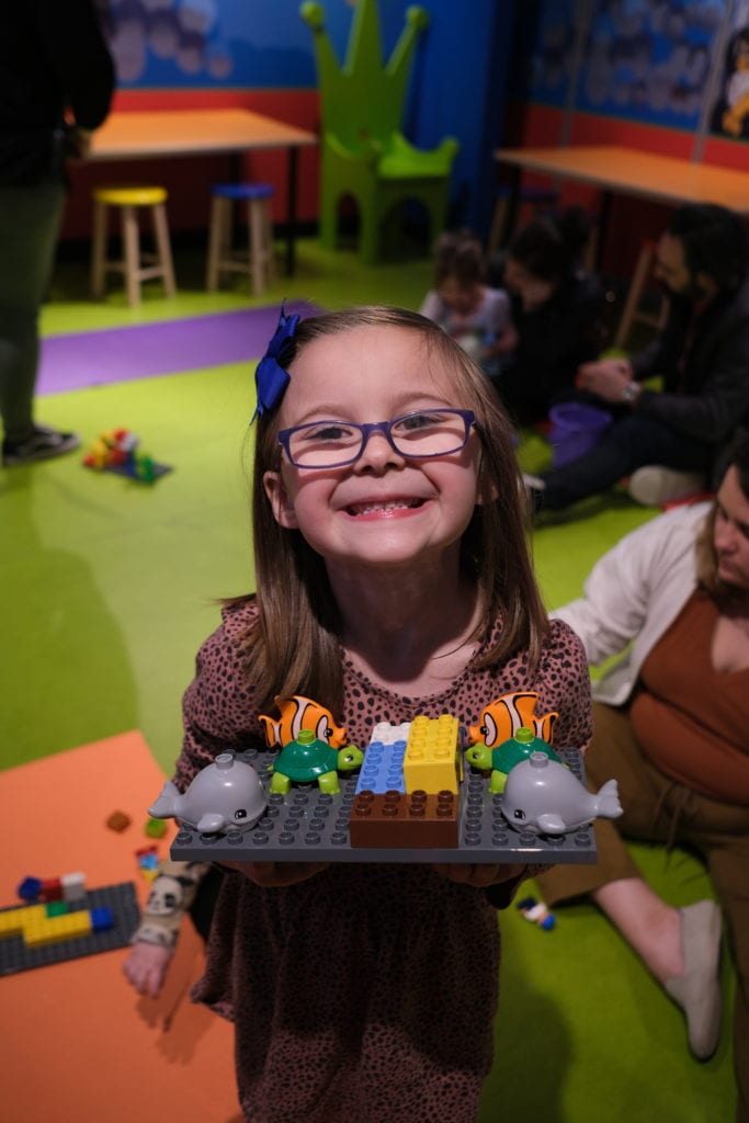 Young Girl at Legoland in Columbus Ohio. 