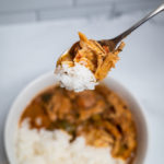 Spicy chicken gumbo from the beard and the baker.